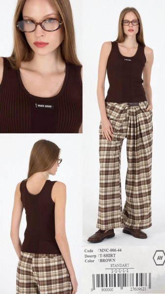 Женская Трикотажная Mайка A.M.N.