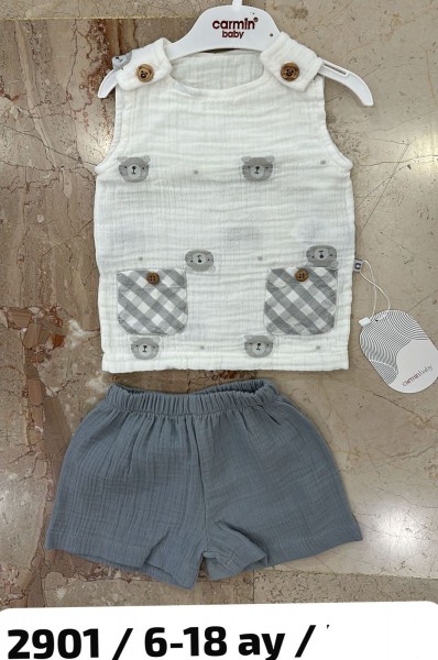 Муслиновый Костюм Для Мальчика Carmin Baby (3-6/6-9/9-12/12-18мес.)