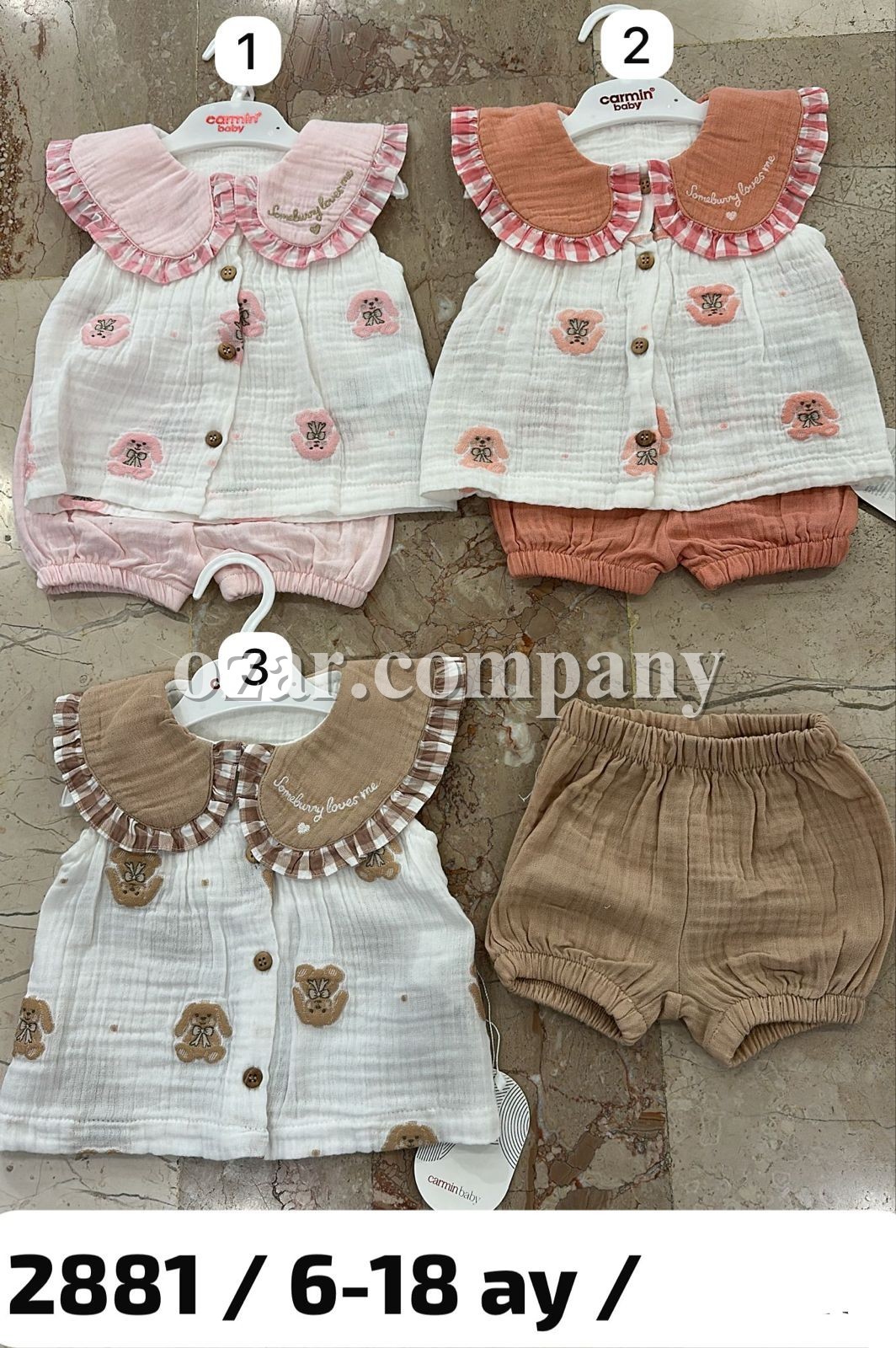 Муслиновый Костюм Для Девочки Carmin Baby (6-9-12-18мес.)