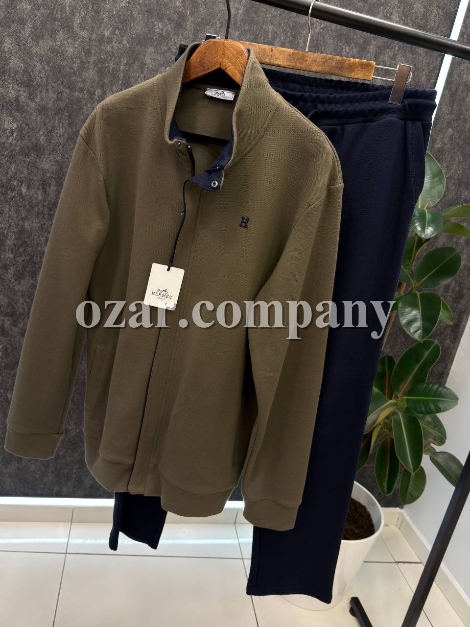 Мужской Спортивный Костюм Hermes (Большие размеры)