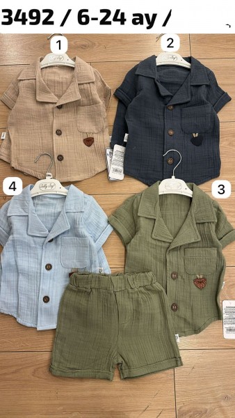 Муслиновый Костюм Для Мальчика Jolly Joy (6-12-18-24мес.)