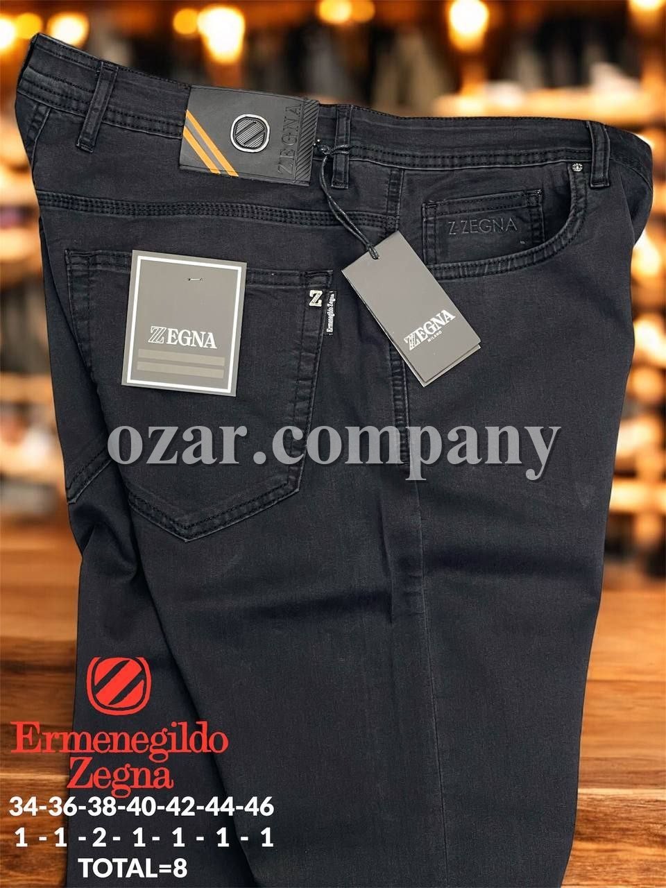 Мужские Джинсы Zegna (Большие размеры)