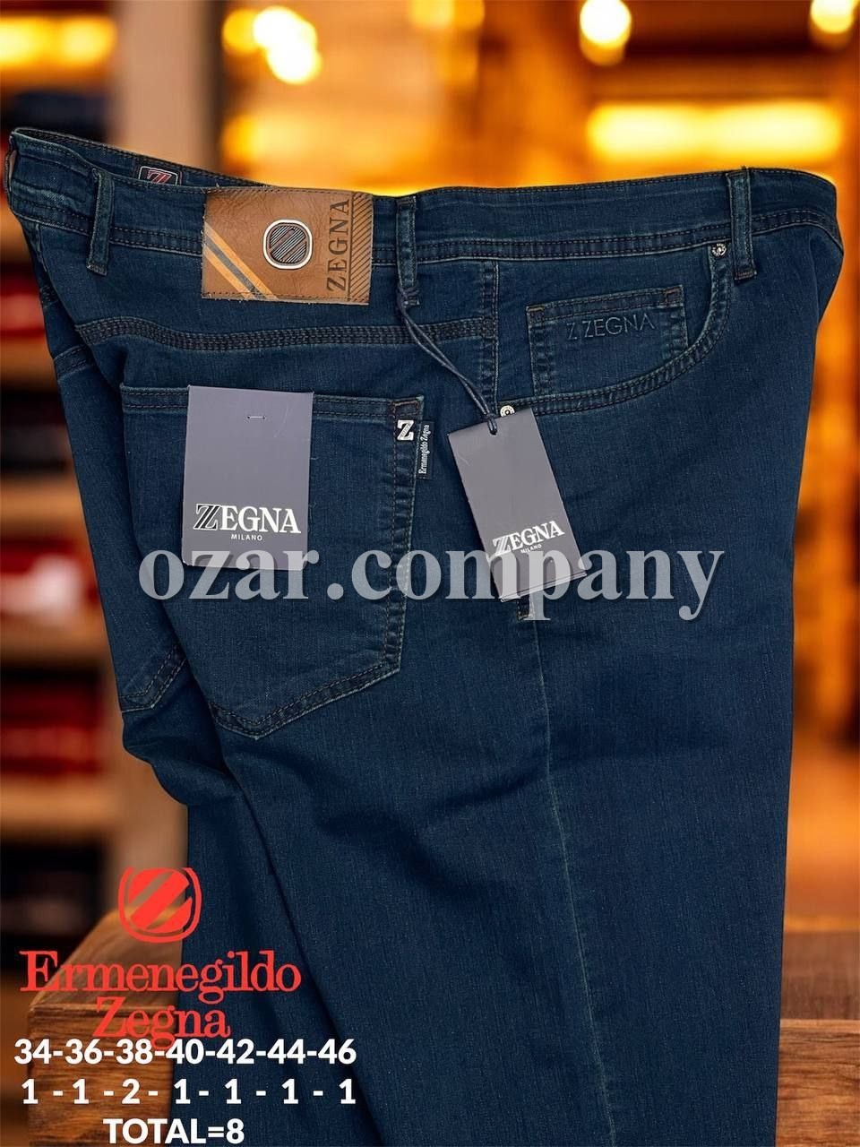 Мужские Джинсы Zegna (Большие размеры)