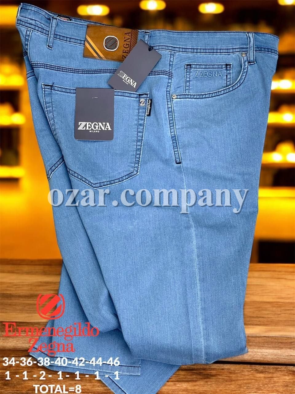 Мужские Джинсы Zegna (Большие размеры)