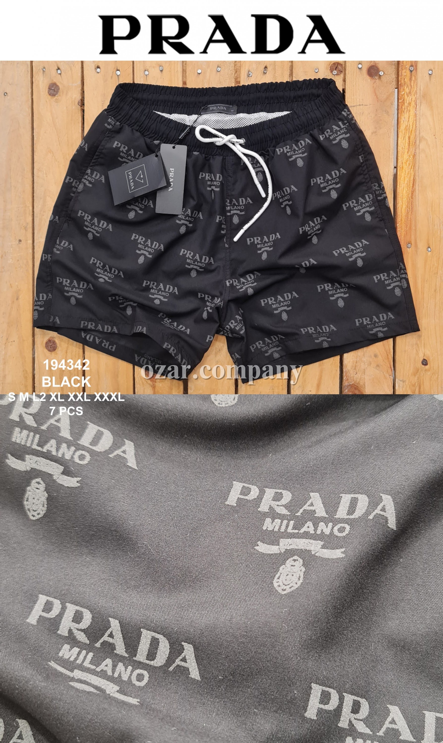 Мужские Пляжные Шорты Prada