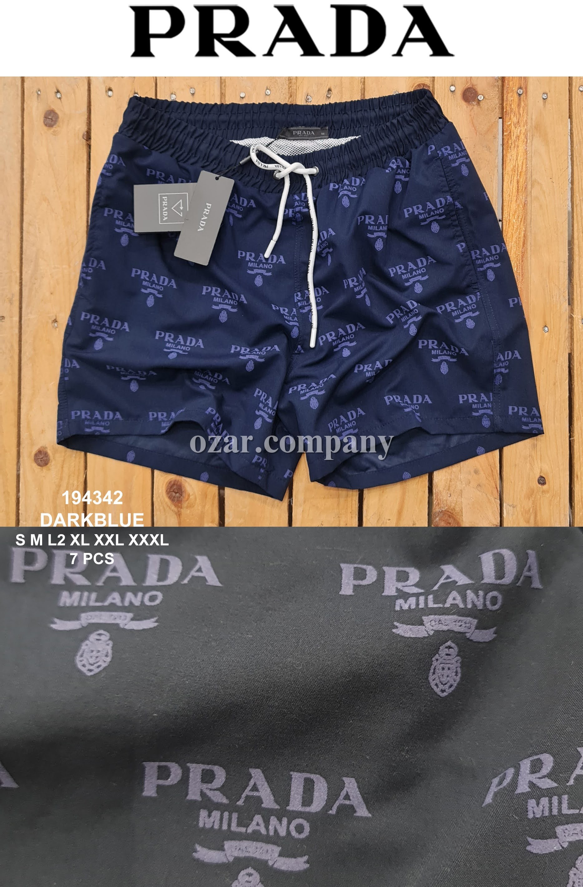 Мужские Пляжные Шорты Prada