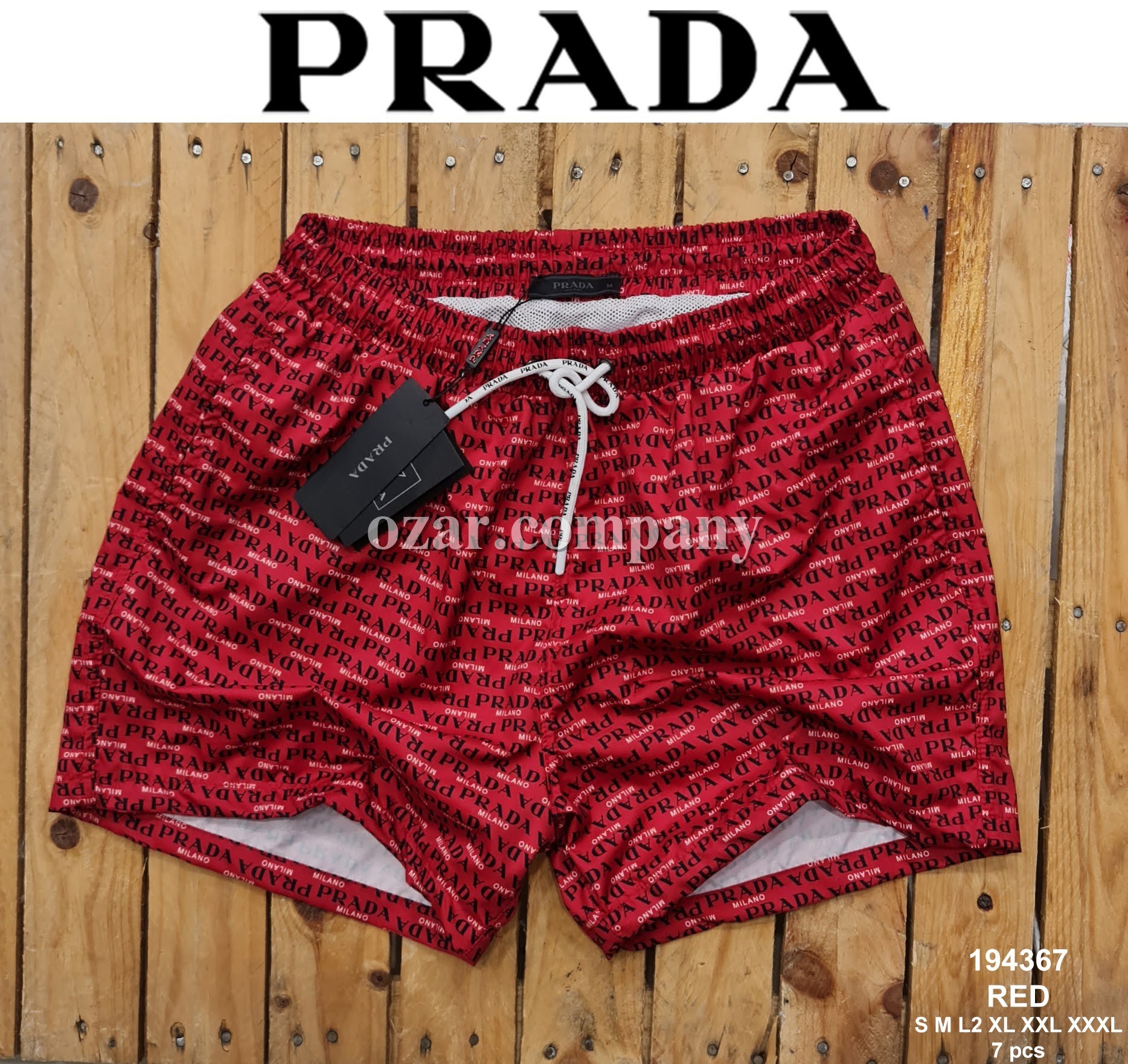 Мужские Пляжные Шорты Prada