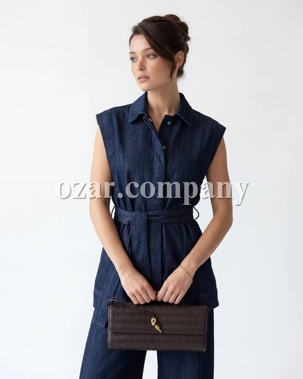 Женская Джинсовая Жилетка Fame