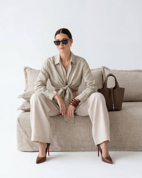 Женская Рубашка Fame