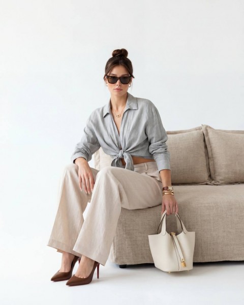 Женская Рубашка Fame