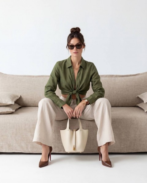 Женская Рубашка Fame