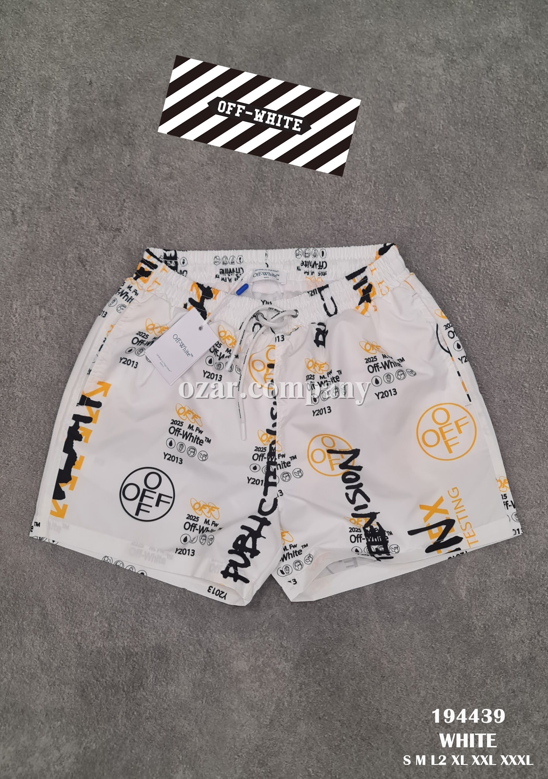 Мужские Пляжные Шорты OFF White