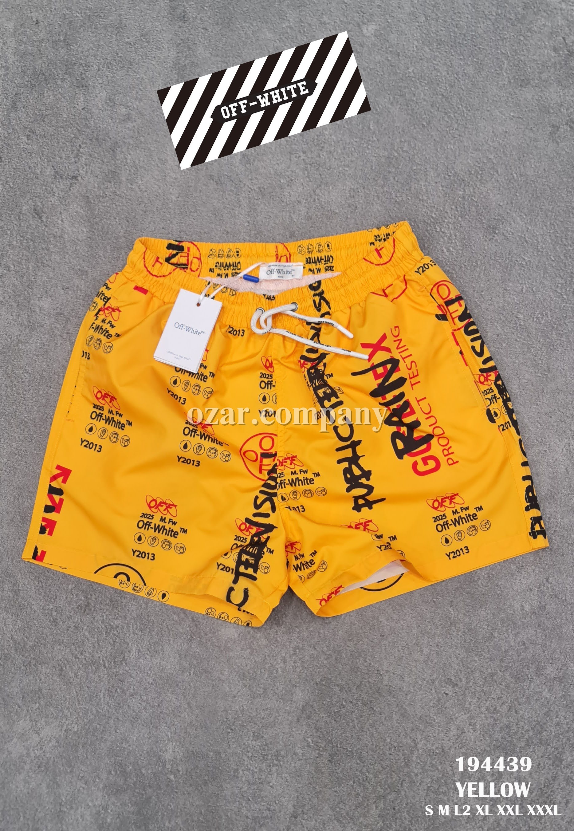 Мужские Пляжные Шорты OFF White