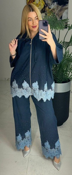  Женский Джинсовый Костюм Lammax (Большие размеры) 