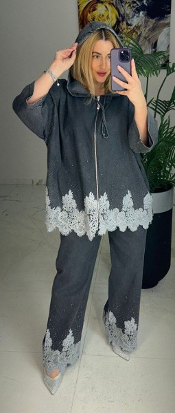  Женский Джинсовый Костюм Lammax (Большие размеры) 