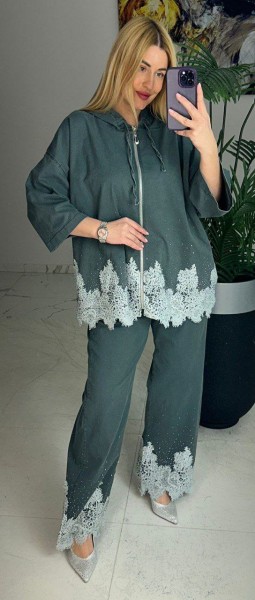  Женский Джинсовый Костюм Lammax (Большие размеры) 