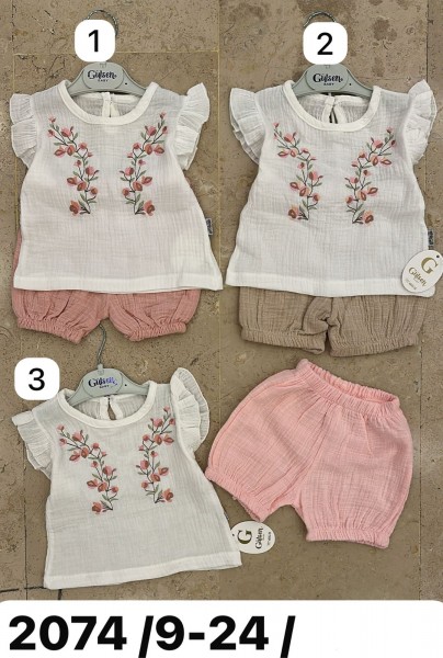 Муслиновый Костюм Для Девочки Gulsen (9-12-18-24мес.)