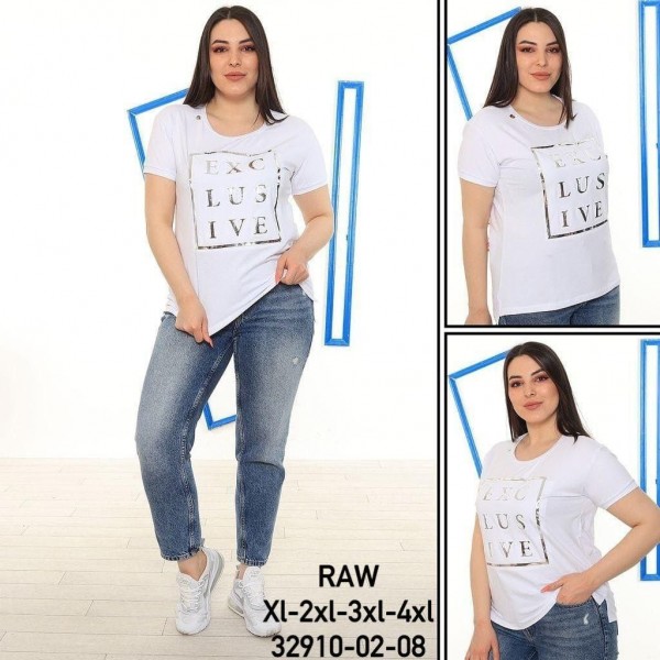 Женская Футболка Raw (Большие размеры)