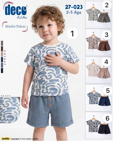 Муслиновый Костюм Для Мальчика Deco (2-3-4-5лет)