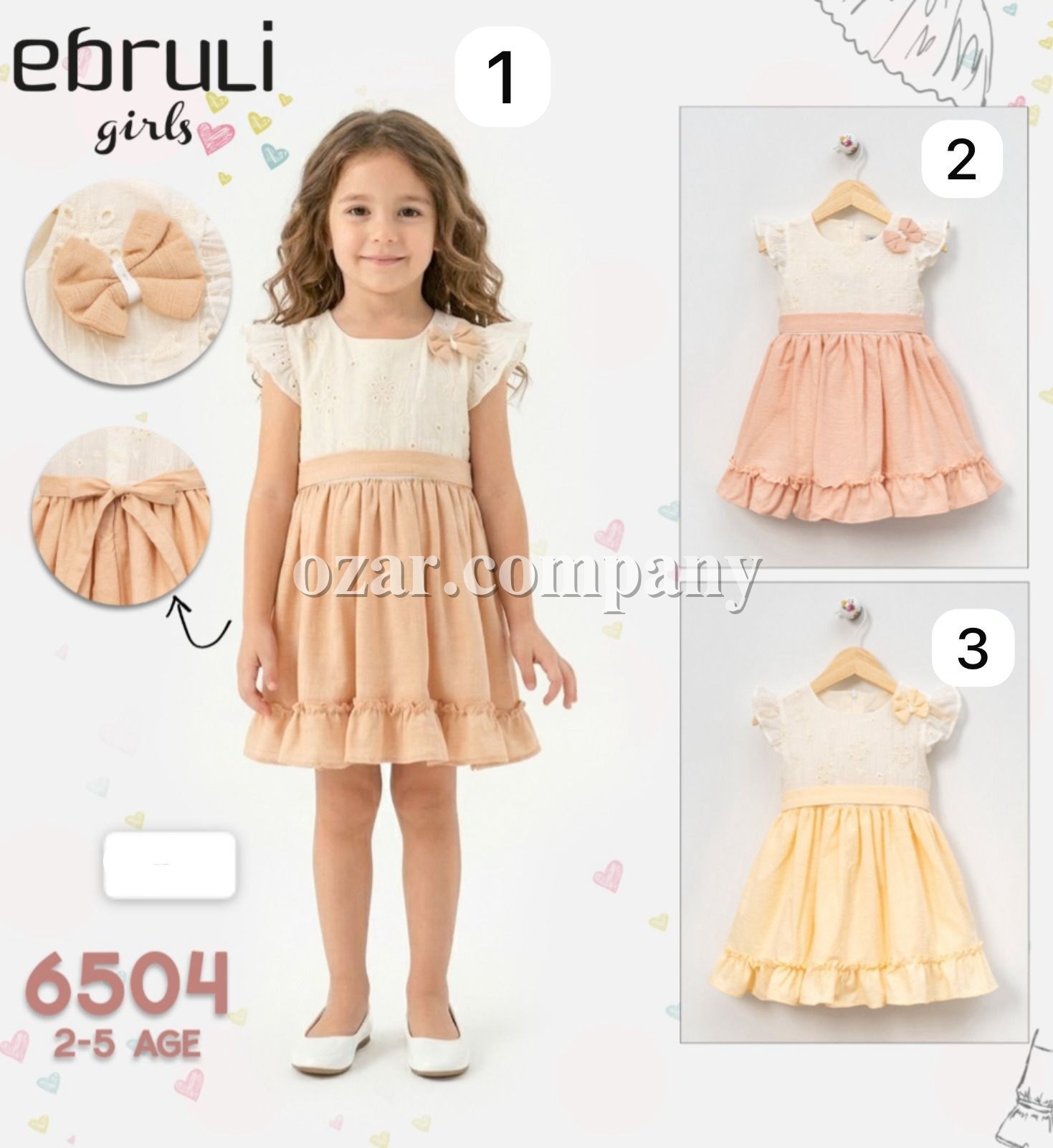 Платье Для Девочки Ebruli (2-3-4-5лет)