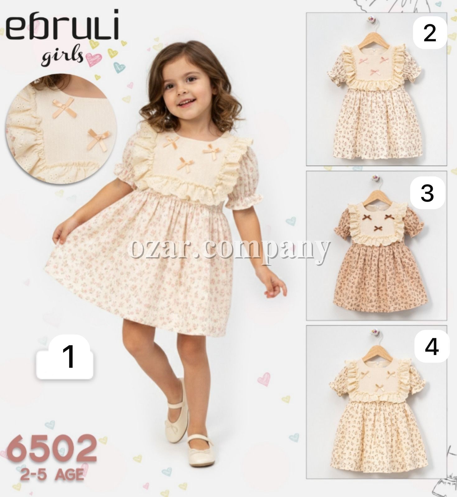 Платье Для Девочки Ebruli (2-3-4-5лет)