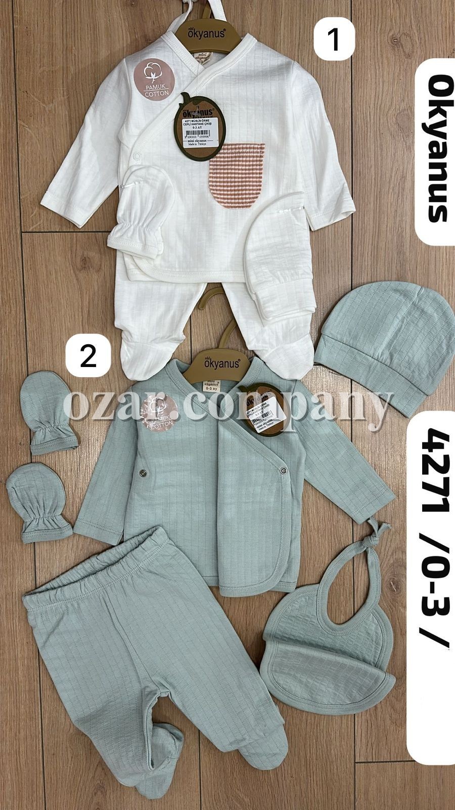 Комплект Для Новорождённых Okyanus (0-3мес.)