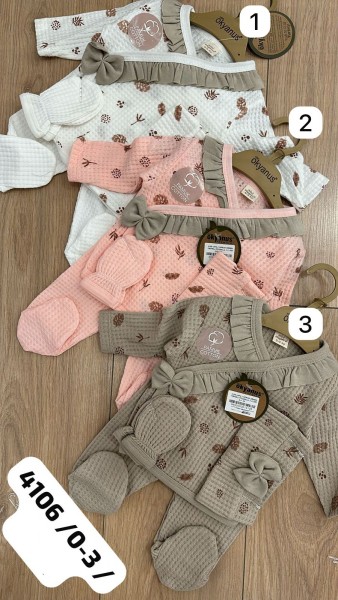 Комплект Для Девочки Okyanus (0-3мес.)