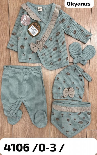 Комплект Для Девочки Okyanus (0-3мес.)