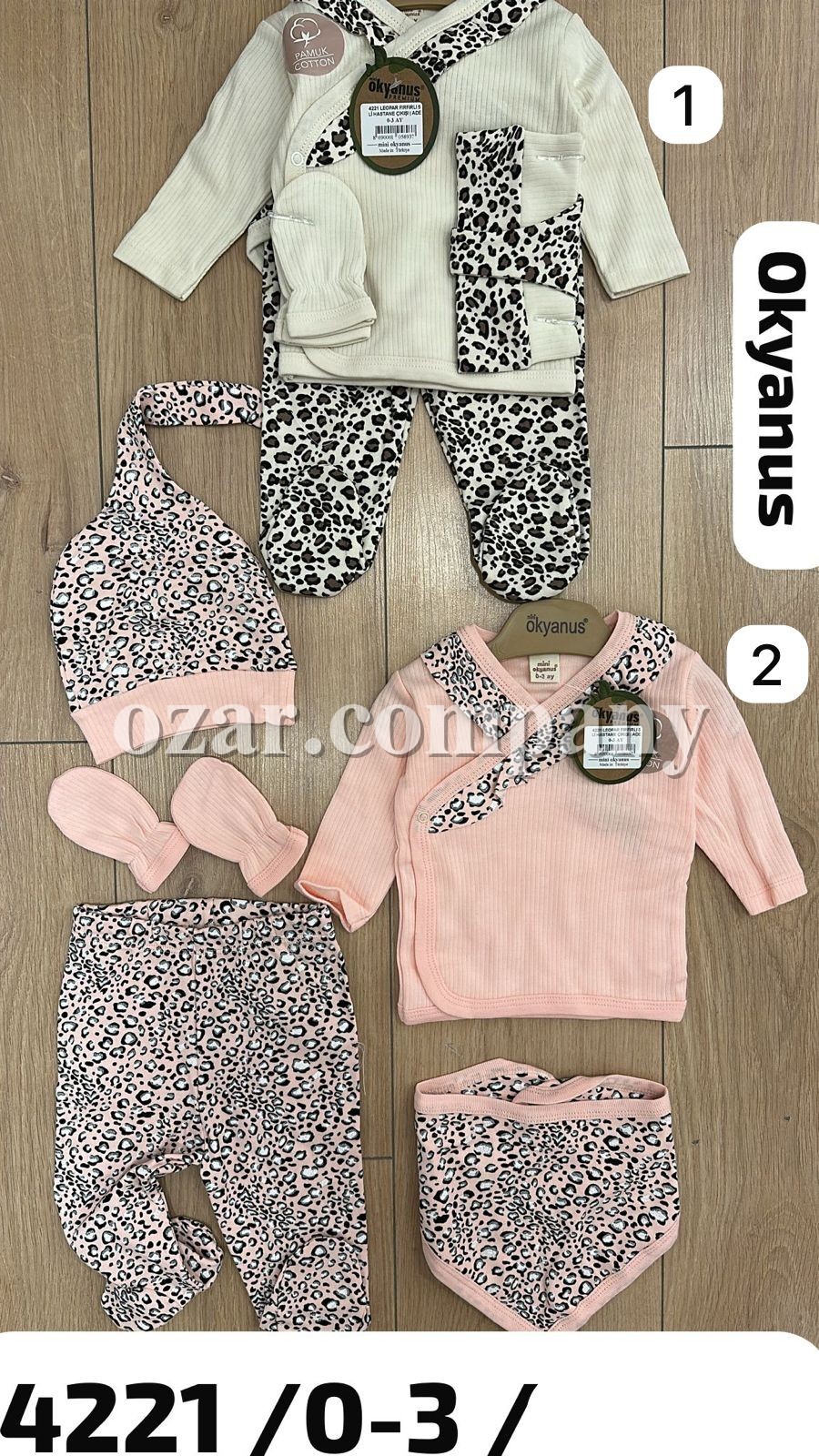 Комплект Для Девочки Okyanus (0-3мес.)