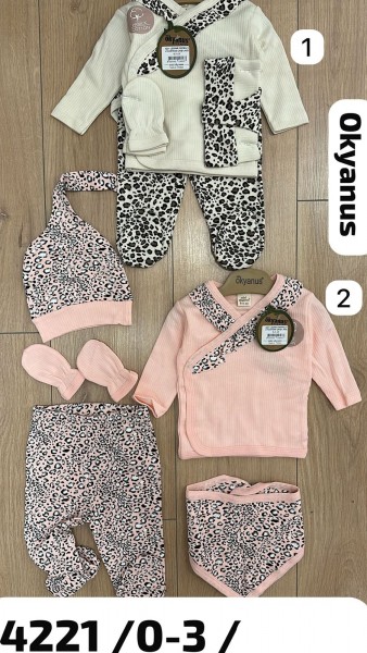 Комплект Для Девочки Okyanus (0-3мес.)