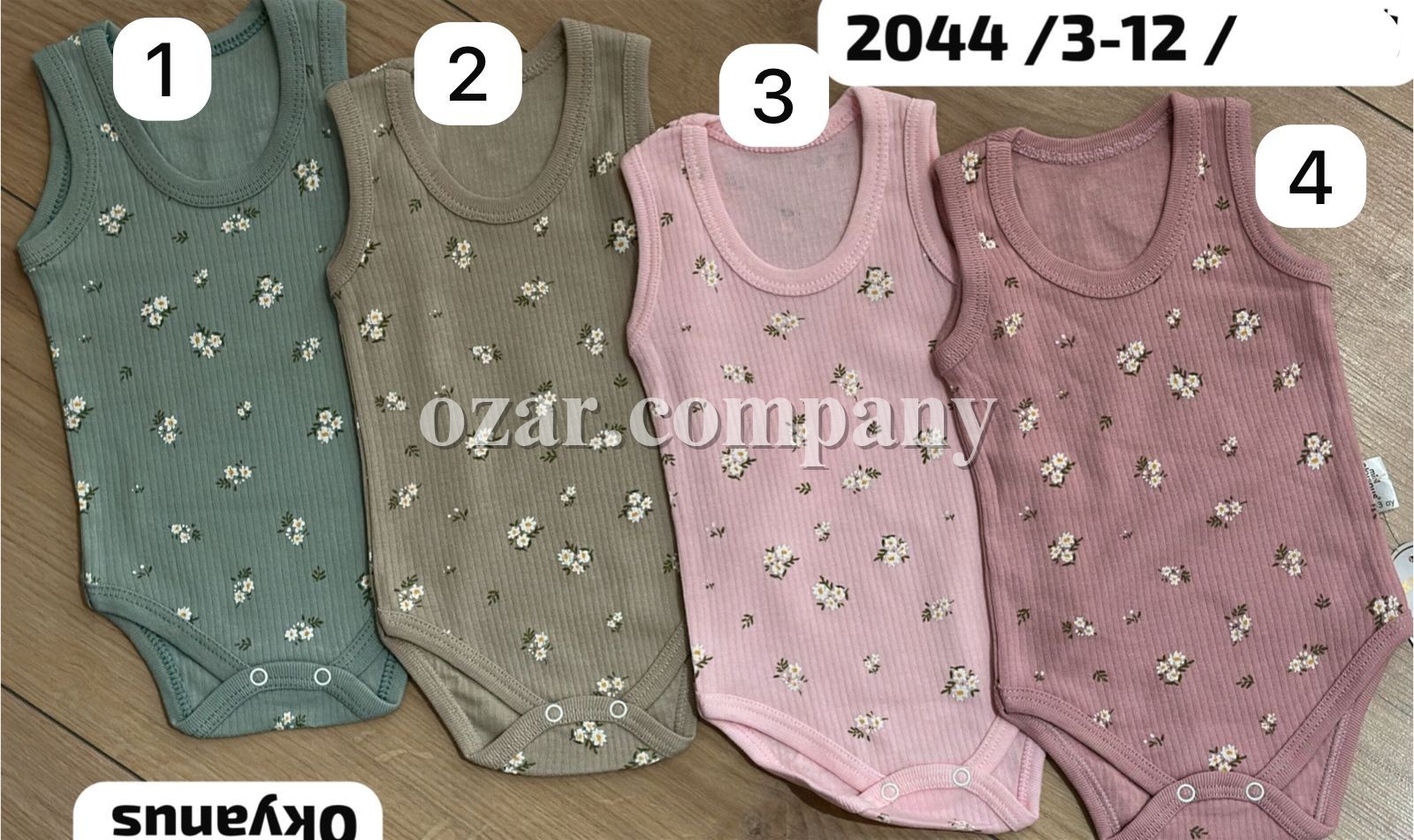 Бодик Для Девочки Okyanus (3-6-9-12мес.)