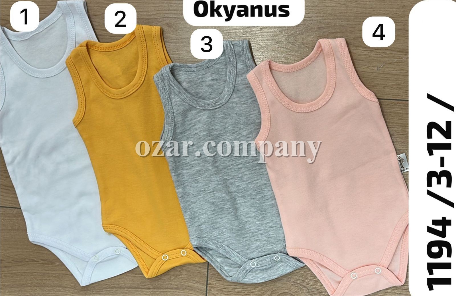 Бодик Для Новорождённых Okyanus (3-6-9-12мес.)