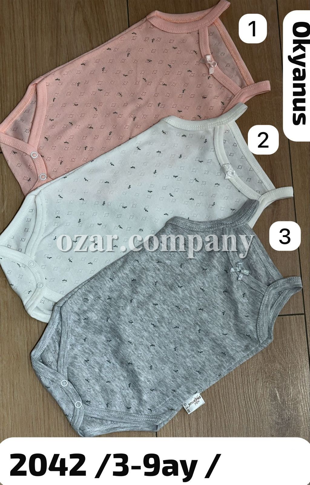 Бодик Для Девочки Okyanus (3-6-9мес.)