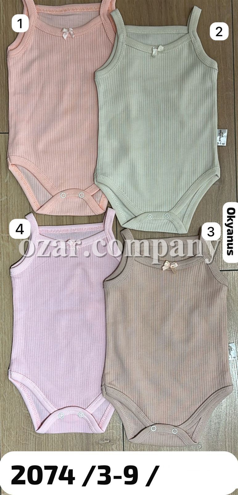 Бодик Для Девочки Okyanus (3-6-9мес.)