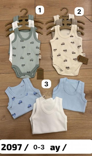 Комплект Бодиков Для Мальчика Okyanus (0-3мес.)