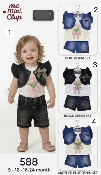 Костюм Тройка Для Девочки Mini Clup (9-12-18-24мес.)