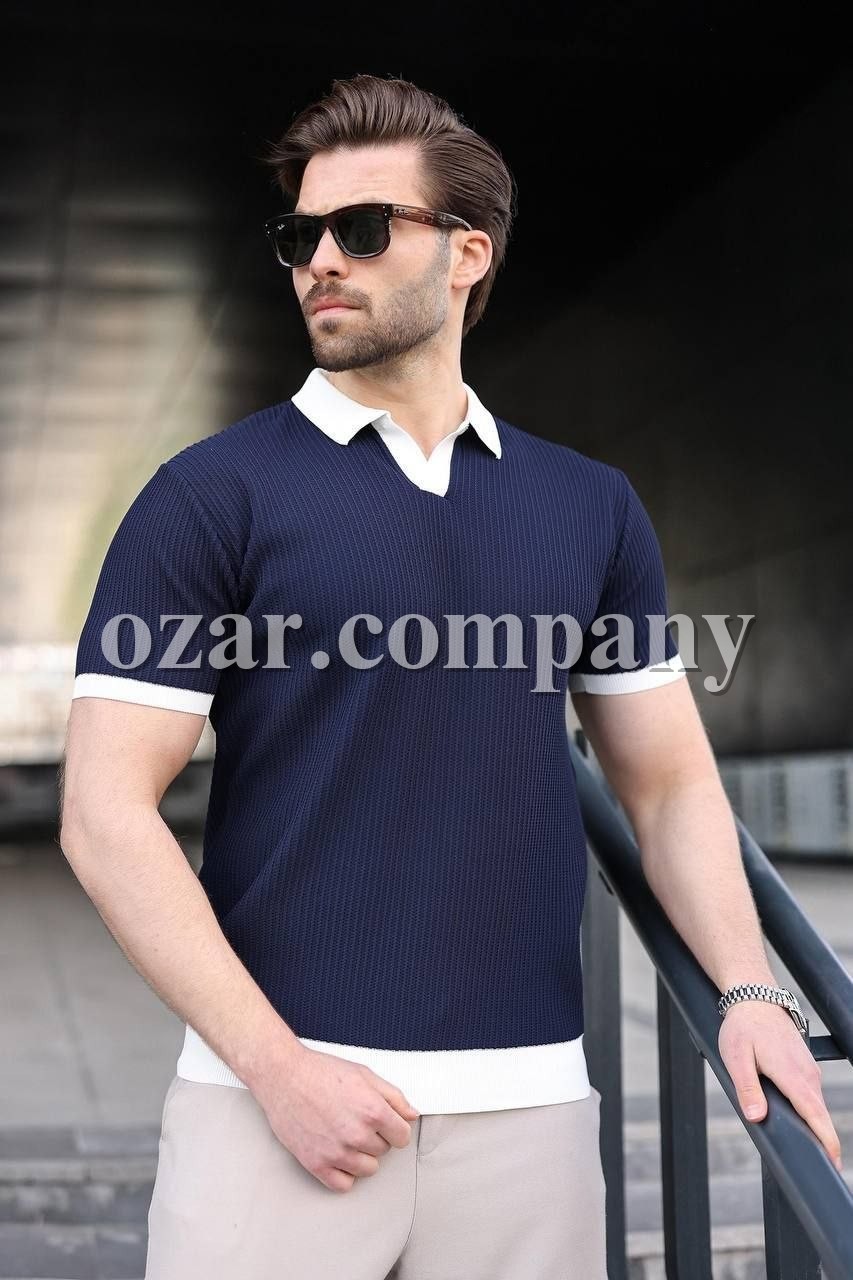 Мужская Трикотажная Футболка Madmext