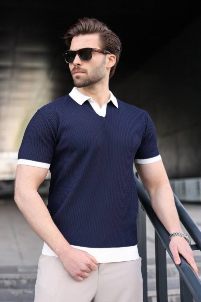 Мужская Трикотажная Футболка Madmext