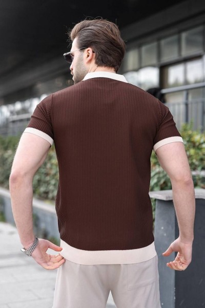 Мужская Трикотажная Футболка Madmext