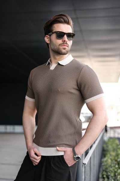 Мужская Трикотажная Футболка Madmext