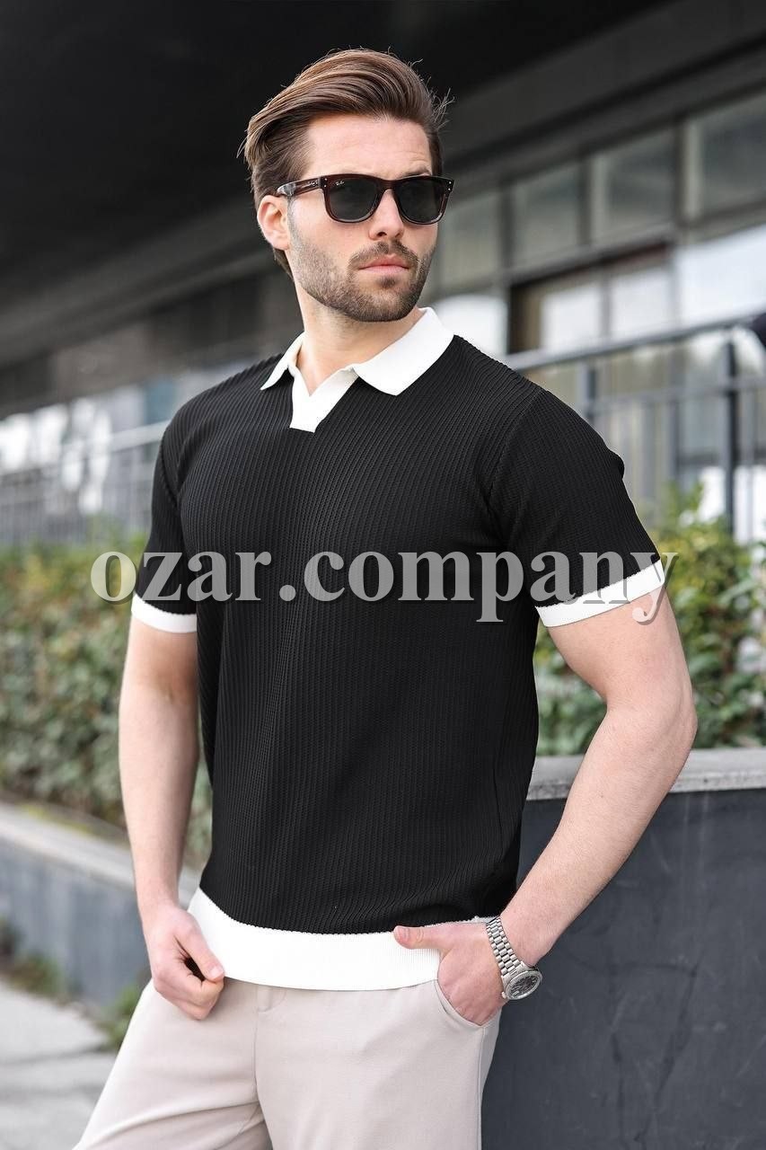 Мужская Трикотажная Футболка Madmext