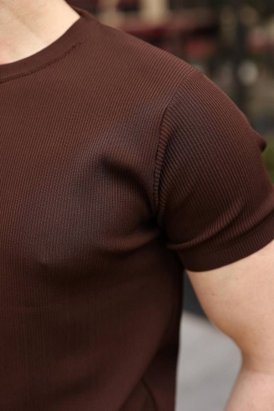 Мужская Трикотажная Футболка Madmext