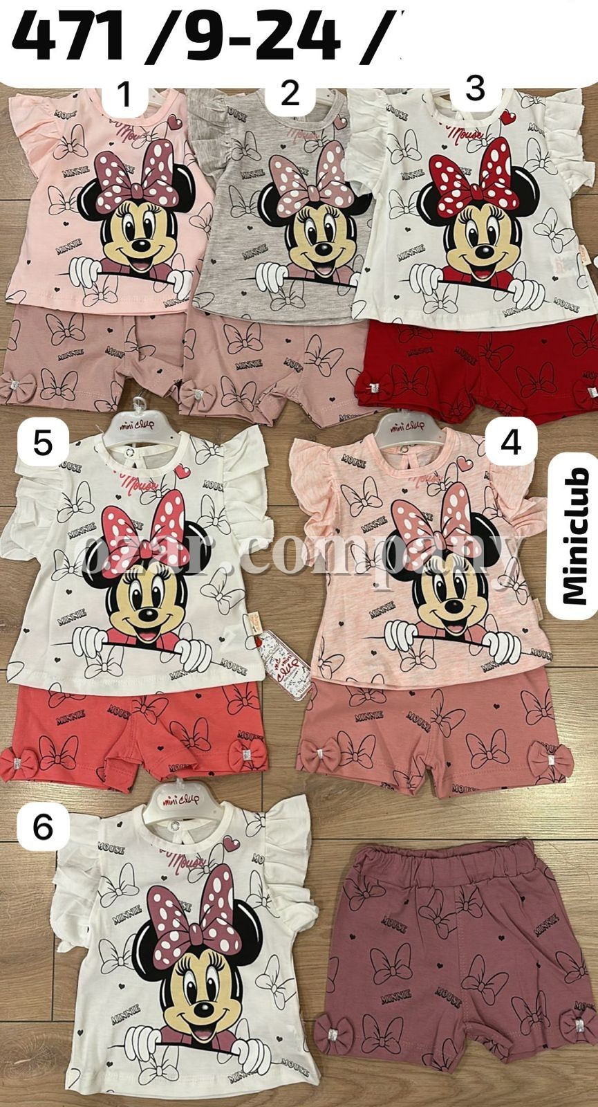 Костюм Для Девочки Mini Clup (9-12-18-24мес.)