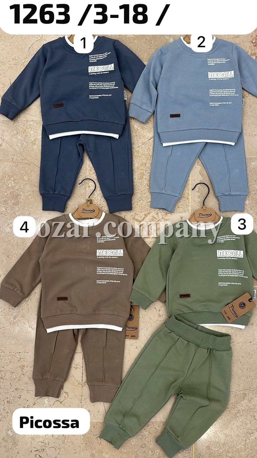 Костюм Для Мальчика Picossa (3-6/6-9/9-12/12-18мес.)