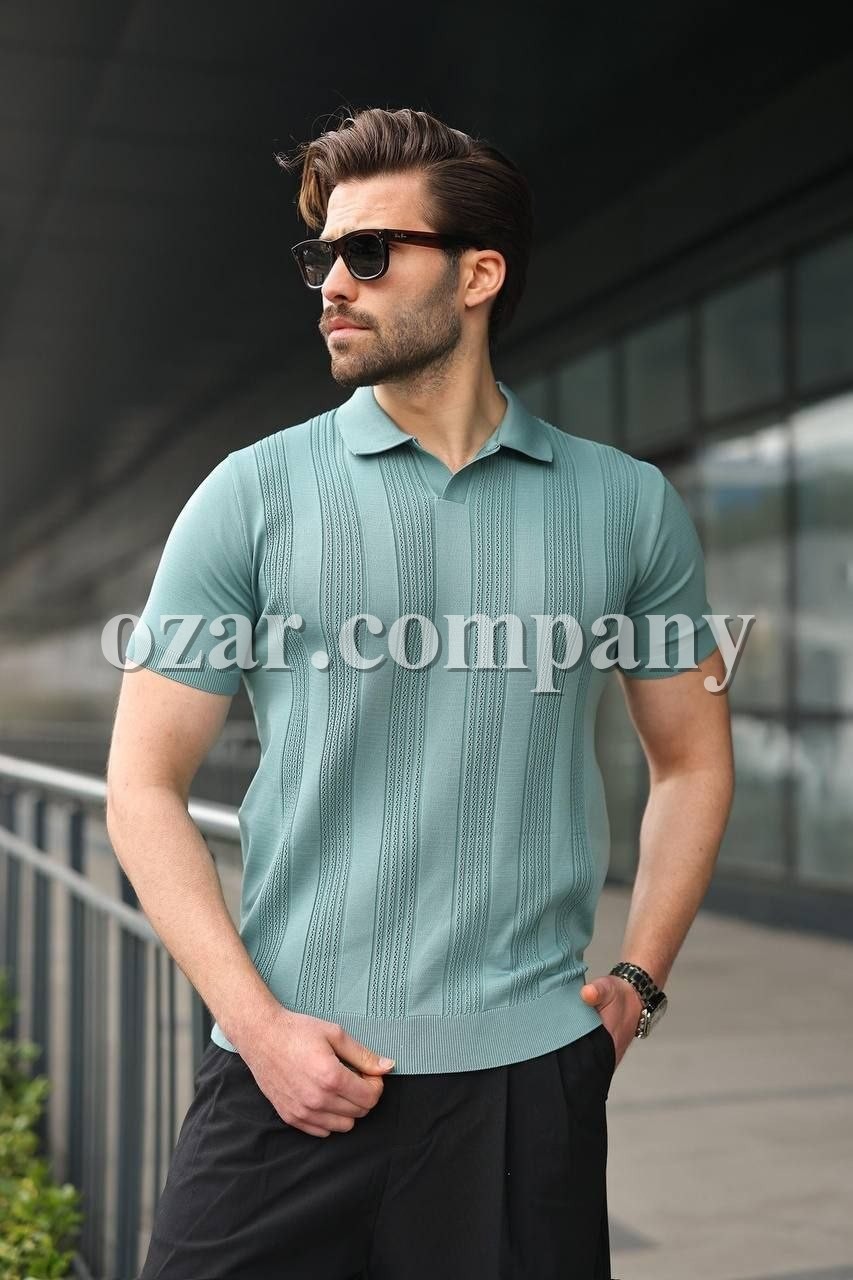 Мужская Трикотажная Футболка Madmext