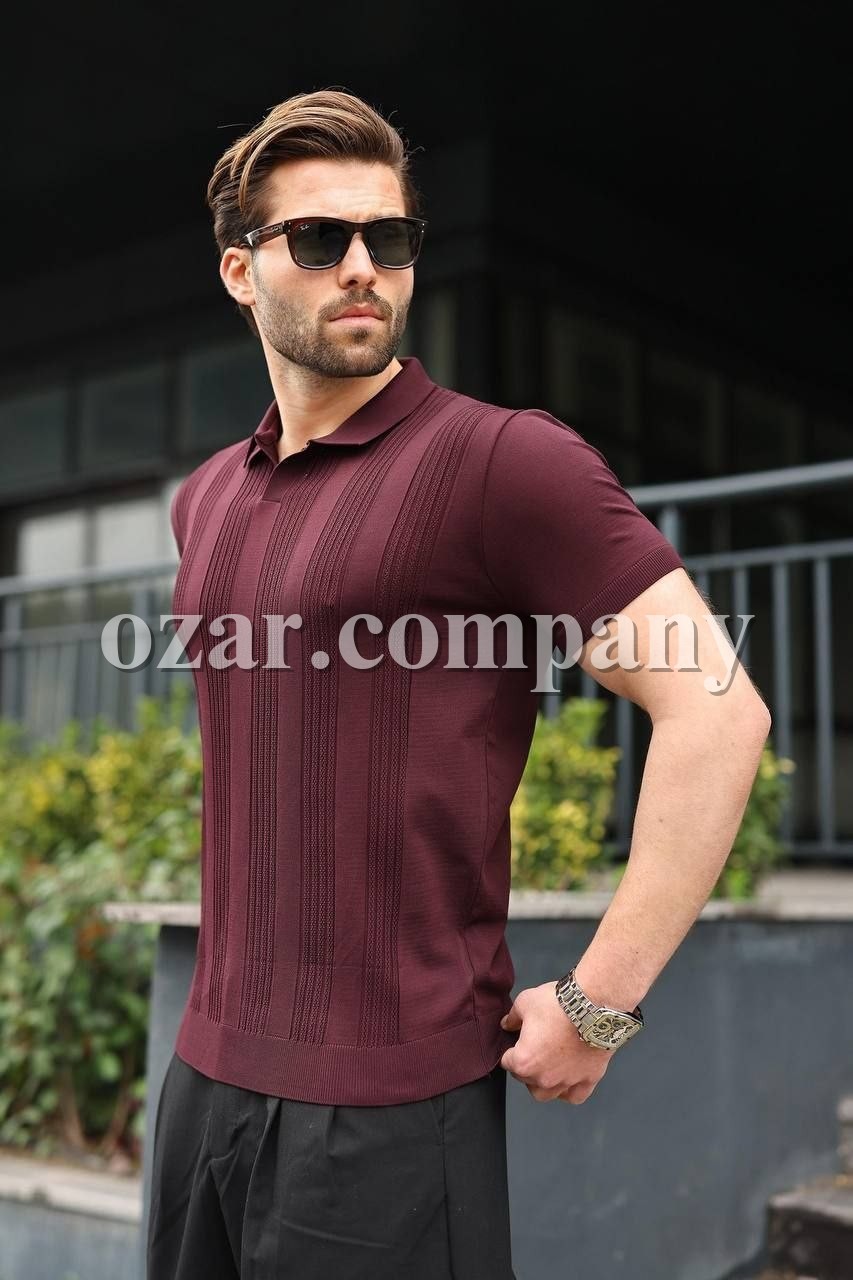 Мужская Трикотажная Футболка Madmext