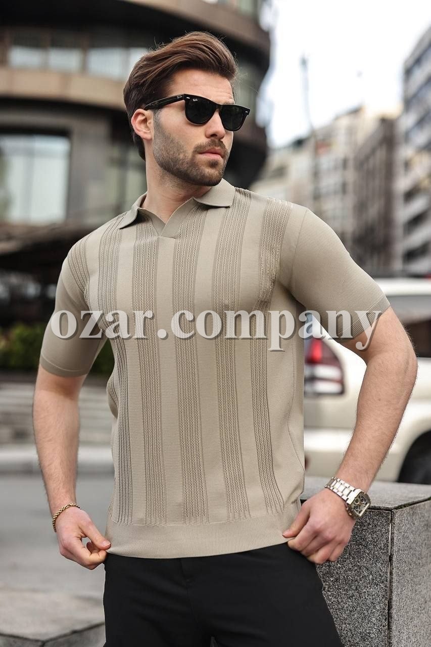 Мужская Трикотажная Футболка Madmext