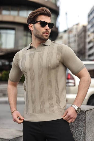 Мужская Трикотажная Футболка Madmext