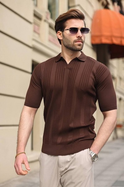 Мужская Трикотажная Футболка Madmext