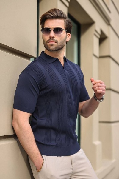 Мужская Трикотажная Футболка Madmext